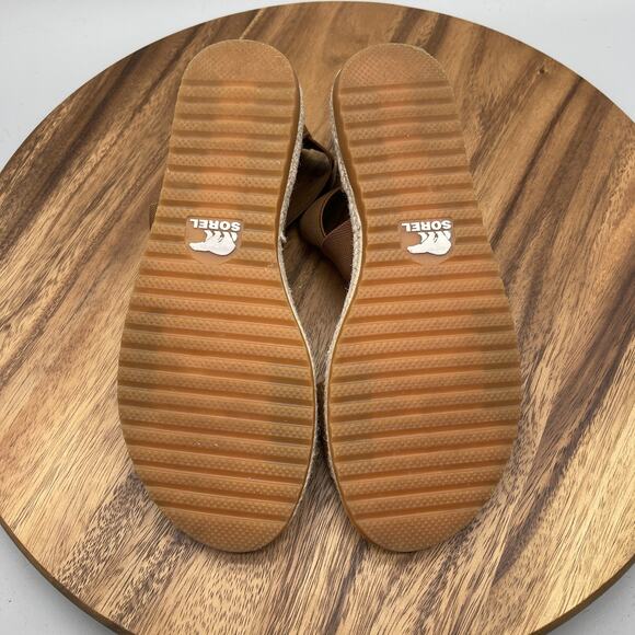 Sorel Ella II Sandals Womens Size 7.5 Leather Slip On Strappy Summer Casual Shoe - Picture 7 of 8